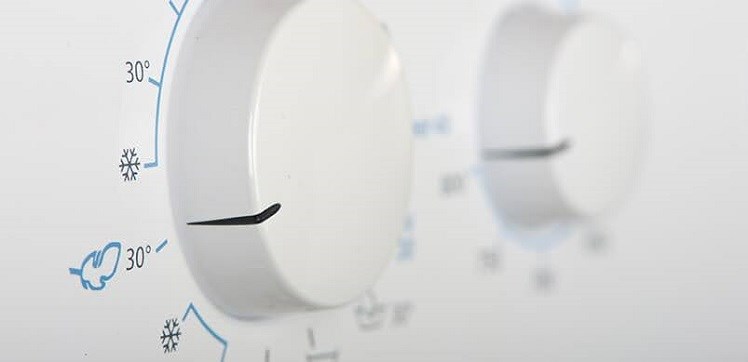 Close Up Of Tumble Dryer Control Knob