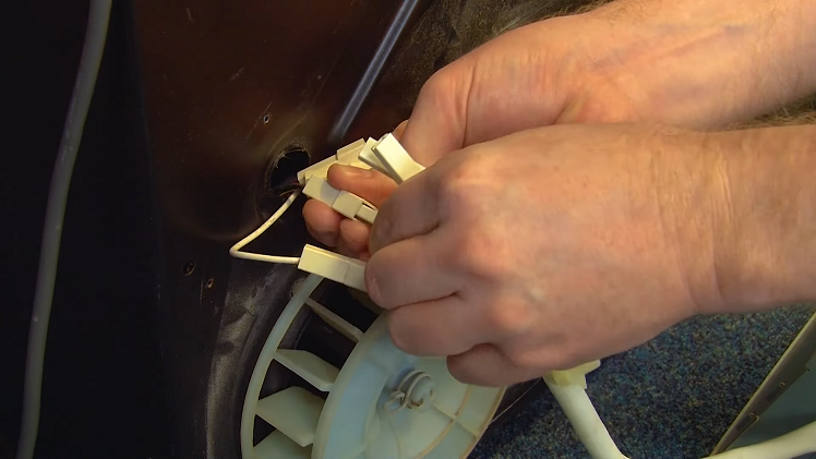 Remove the heating element and its wires from your tumble dryer
