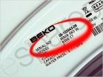 Beko Tumble Dryer Model Number Closeup