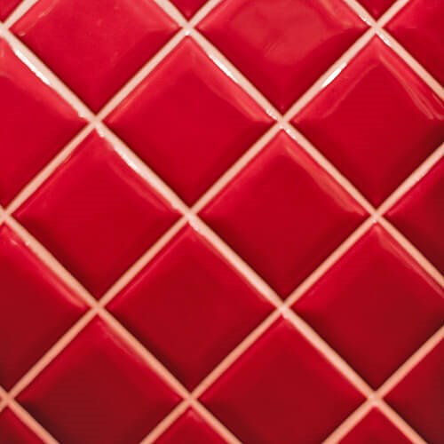 Red Square Bathroom Tiles