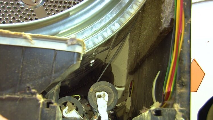 The Tumble Dryer Belt And Pulley