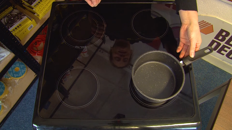 The Correct Size Pan On The Hob