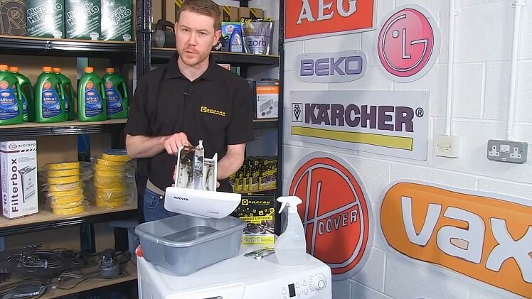 A Washing Machine Detergent Drawer Covered With Mould