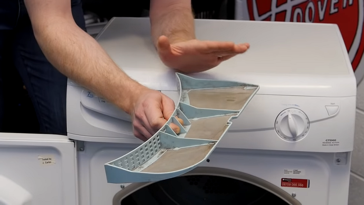 Checking For Rips Or Tears In The Mesh Of The Tumble Dryer Filter