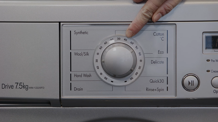 Temperature settings on your washing machine.