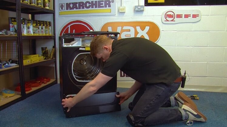 Removing The Tumble Dryer Lower Base Panel
