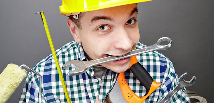 Person holding tools to do some DIY