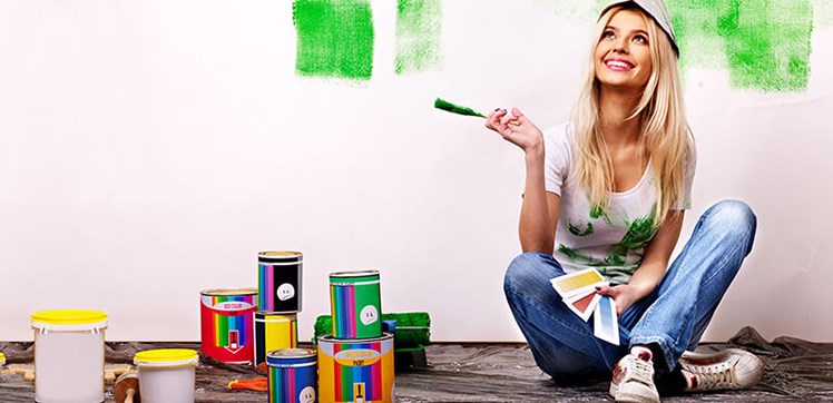 Creatively painting a room