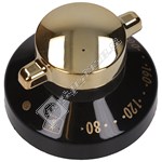 Stoves Black & Gold Main Oven Control Knob