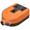 Wellco 13A Single Trailing Rubberised Socket - Orange