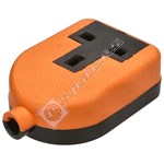 Wellco 13A Single Trailing Rubberised Socket - Orange