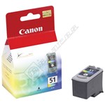 Canon Genuine High Capacity Colour Ink Cartridge - CL-51