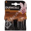 Duracell D Plus Alkaline 1.5V Batteries - Pack of 2