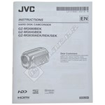 JVC Camcorder Instruction Book