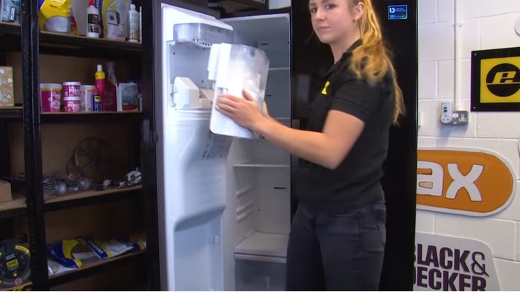 Removing All Of The Contents From The Freezer As Well As The Icebox