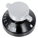 Belling Black/ Silver Oven Control Knob