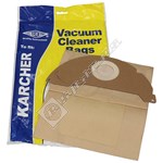 Electruepart Karcher BAG304 Vacuum Dust Bags (Type 20) - Pack of 5