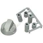 Multifit Cooker Control Knob - Silver