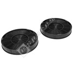 Electruepart Cooker Hood/Extractor Fan Carbon Filter - Pack of 2