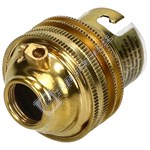 Wellco Brass BC 1/2" Screw Entry Lampholder