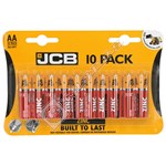 JCB AA Zinc Batteries 1.5V - Pack of 10