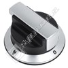 Rangemaster Cooker Control Knob - Silver & Black
