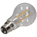 TCP BC/B22 6.5W LED Filament Non-Dimmble GLS Lamp - Pack of 3