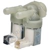 Electruepart Cold Water Double Inlet Solenoid Valve 180Deg - With 12 Bore Outlets & Protected (Push)