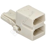 Wellco Telephone 2 Way Adaptor - White