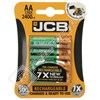 JCB AA Rechargeable Batteries 2400mAh Ni-MH 1.2V Pack of 4