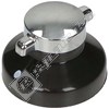 Electruepart Hotplate & Grill Control Knob - Black & Chrome