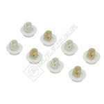 Dishwasher Lower Basket Wheel Kit - Pack of 8