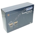 DeLonghi Essential Collection Pack of 6 Espresso Glasses
