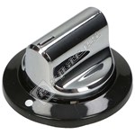 Beko Cooker Commutator Knob - Chrome & Black