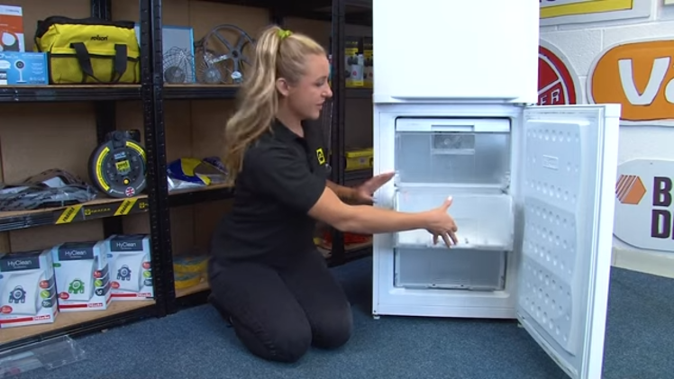 Removing The Drawer From The Freezer