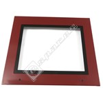 Beko Oven Door Outer Top Right Side Opening - Red