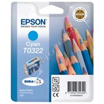 Epson Genuine Cyan Ink Cartridge - T0322