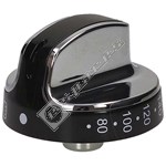 Stoves Chrome & Black Top Oven Control Knob