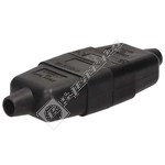 Wellco 10A 3 Pin Rubberised Wire Connector - Black