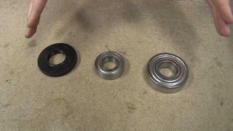 Before buying the replacement bearings, it's important to note that there are a few separate parts; the front bearing, the rear bearing and the bearing seal.
