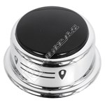 Belling Silver and Black Hotplate Control Knob
