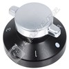 Stoves Black/Chrome Hotplate Control Knob