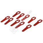 Lawnmower GP295 Plastic Blades - Pack of 10