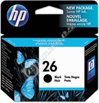 Hewlett Packard Genuine No.26 Black Ink Cartridge - 51626GE