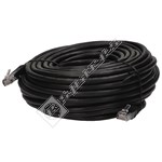 Black CAT6 RJ45 Patch Lead - 20 Metres