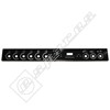 Rangemaster Cooker Control Panel Fascia Assembly - Black