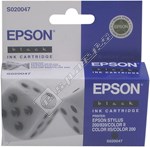 Epson Genuine S020047 Stylus Black Ink Cartridge