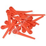 Flymo Plastic Blades - Pack of 10