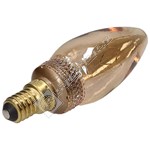 TCP Candle SES/E14 LED Vintage Twist Etched Bulb