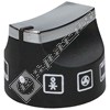 Stoves Black & Chrome Multi Function Control Knob